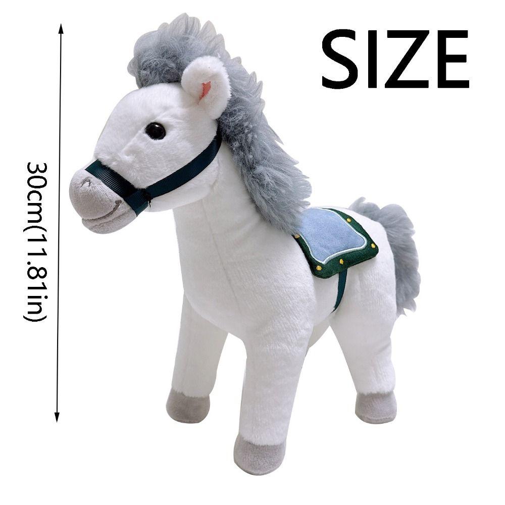 Soft Horse Plush Doll Toys Cute Zodiac Pony Figurine Unique Plush Racing Horse Horse Ornament