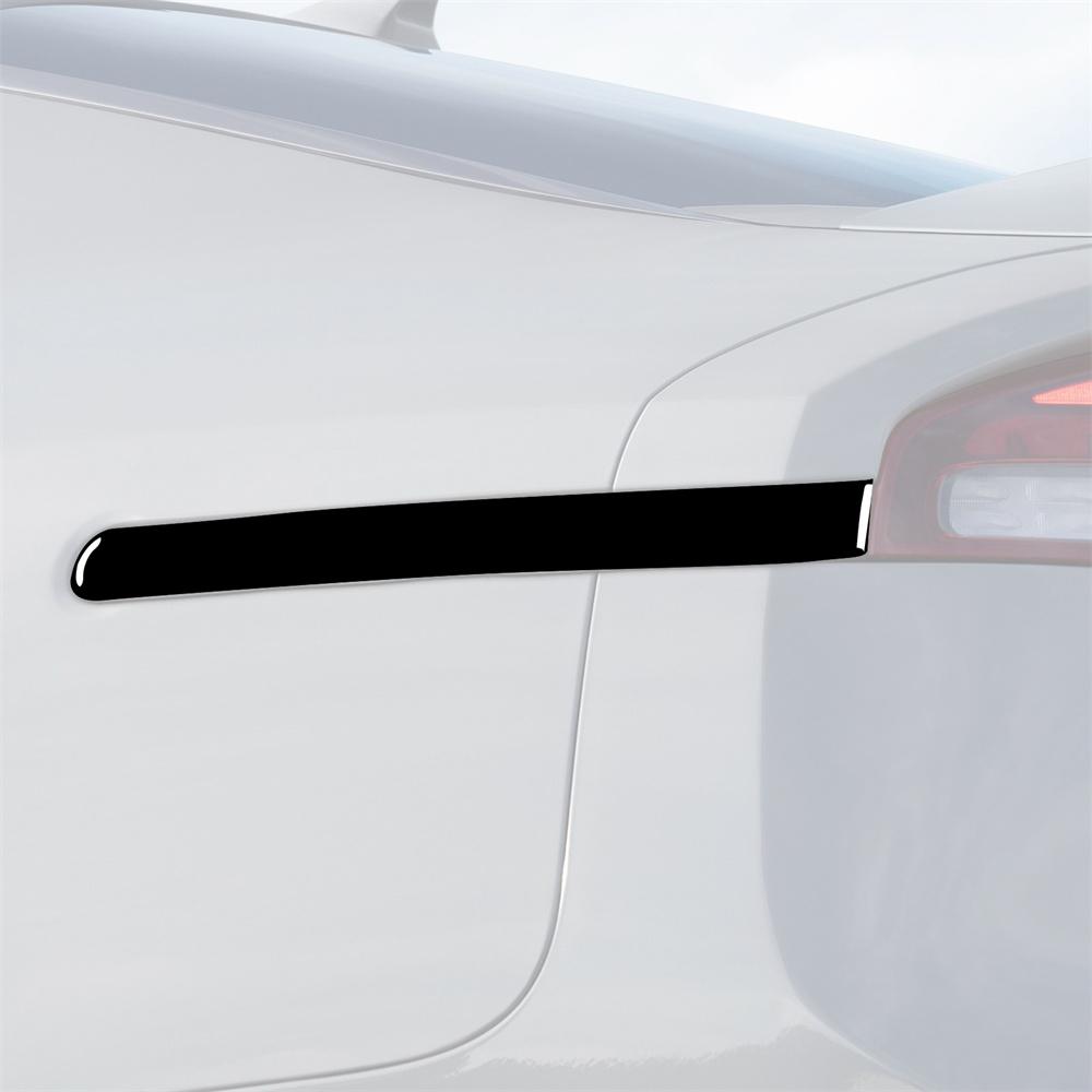 Наклейки-полоски на задний фонарь и боковую лампу для Kia Stinger 2019-2023 Черные