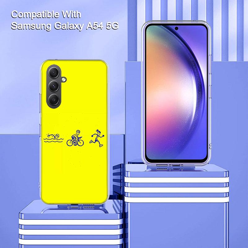 Чехол для телефона Триатлон Плавание Велосипед Бег Для Samsung A70 A50S A40 A30 A20E A16 A26 A36 A56 A17 Galaxy Note 20 10 9 8 A71 A51 A41 A31 A
