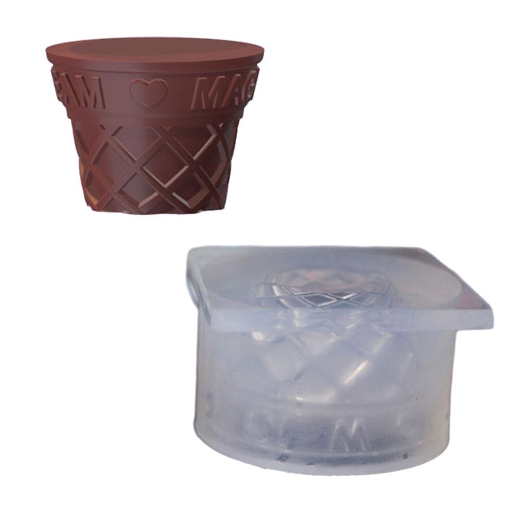 Форма для мороженого в форме конуса ручной работы в виде головы кролика, силиконовая форма для выпечки, форма для помадки, инструмент для украшения шоколадного торта, домашний декор