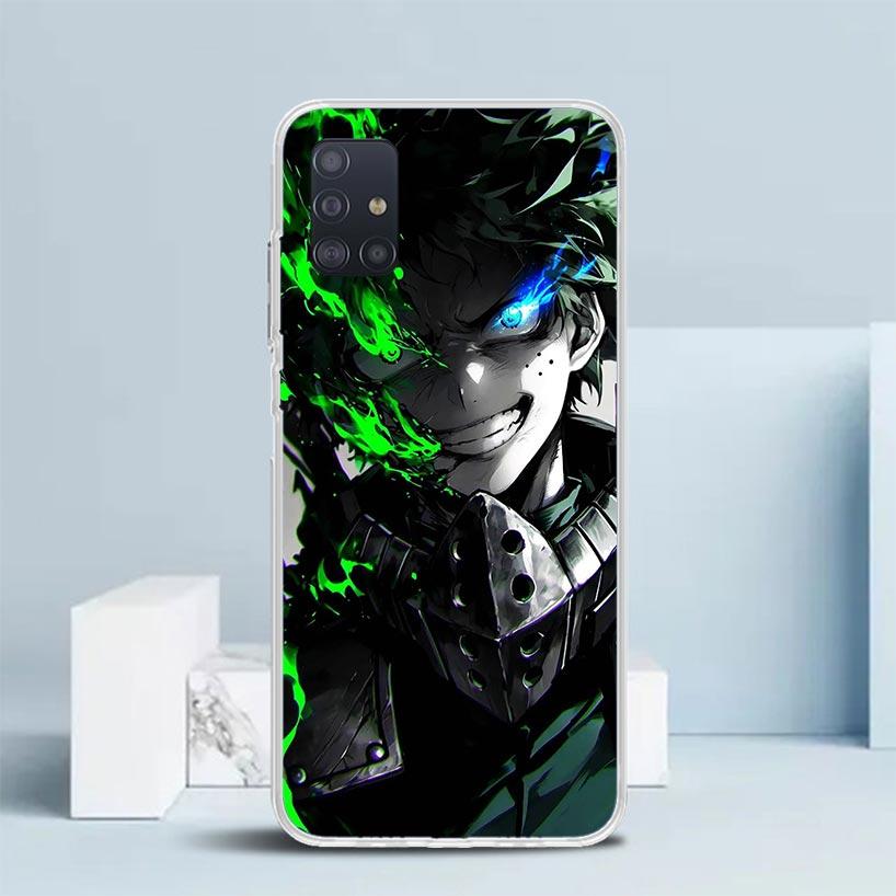 Мидория Изуку Деку MHA Моя геройская Академия Чехол для телефона Для Samsung Galaxy A52 A32 A22 A12 A51 A50S A30S A10S Note 20 Ultra 10 S10 Plus A31 A