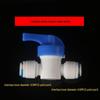 1/4" Quick Connect Blue Card Water Purifier Ball Valve & Drain Connector