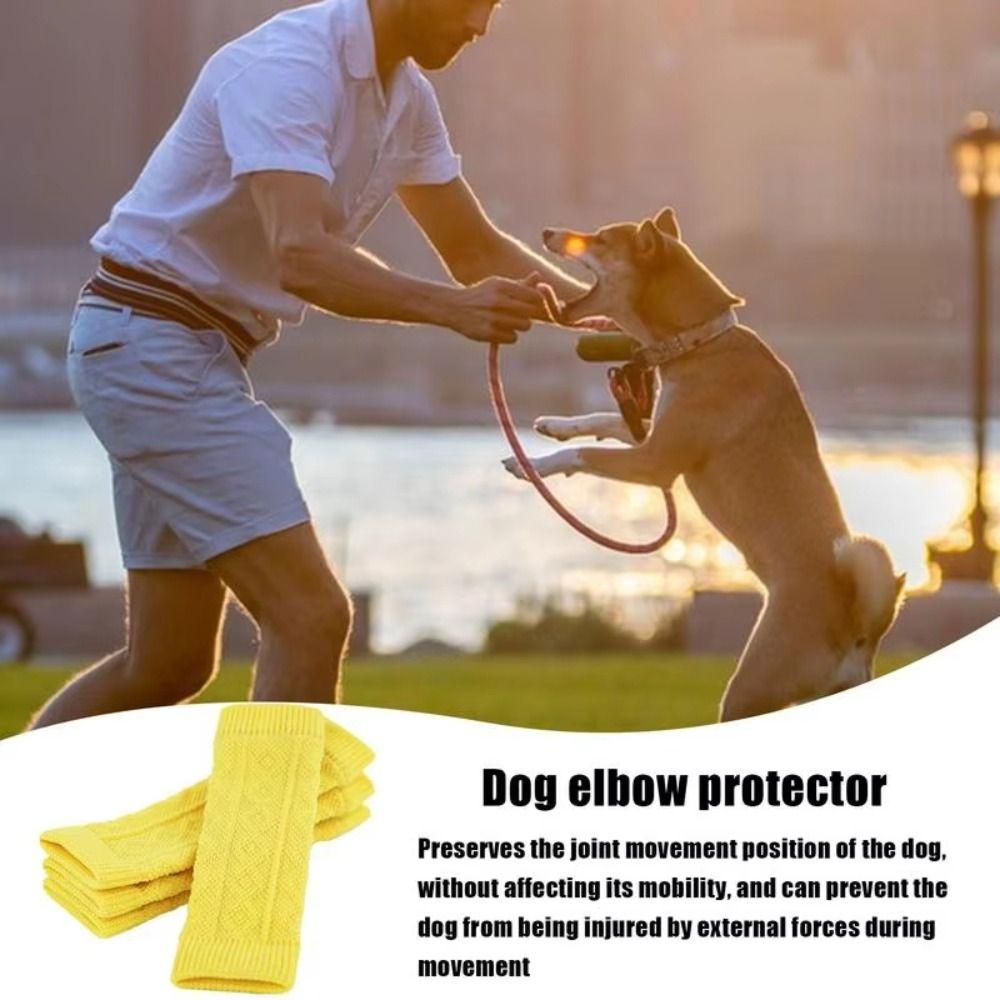 Warm Dog Leg Covers Elastic Knitted Dog Leg Warmer Puppy Leg Protector Pet Socks  Leg Protection