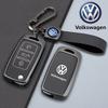 Для VOLKSWAGEN Кожаный Чехол-Крышка для Складного Автомобильного Ключа Для Volkswagen VW Polo Golf Passat Tiguan Beetle Caddy Eos Автомобильный Брелок Ac