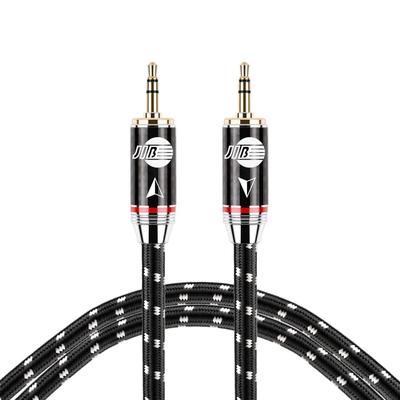 JIB Hi-Fi Аудиокабель 3,5 мм Папа-Папа AUX/TRS Кабель, Прочные Позолоченные Штекеры для Наушников/Динамиков/Автомобиля/ПК/Домашнего Кинотеатра/Смартфонов, 2 м