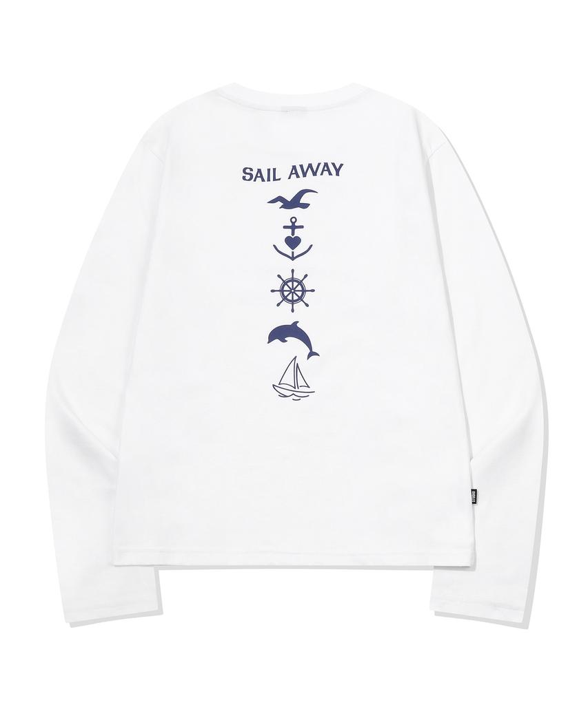 CPGN STUDIO Blue Sea Long Sleeve White