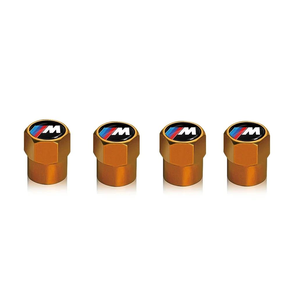 New New 4Pcs Car Wheel Tire Valve Caps Air Stem Covers for BMW M E34 E36 E60 E90 E46 F10 F20 F30 X5 X6 X1 M3 M5 M6 E71 Acce