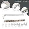 Bent Bar Wrench 3/8 Inch Drive Wrench Greasy Environments 3/8 Drive Ratchet Compatible Double End Socket Anti-slip Knurl