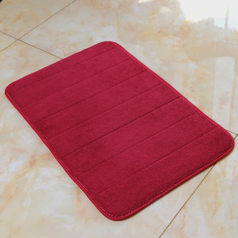 Утолщенный коралловый бархатный ковер из пены с эффектом памяти, впитывающий напольный коврик с медленным отскоком, напольный коврик для кухни, ванной комнаты, ванной комнаты