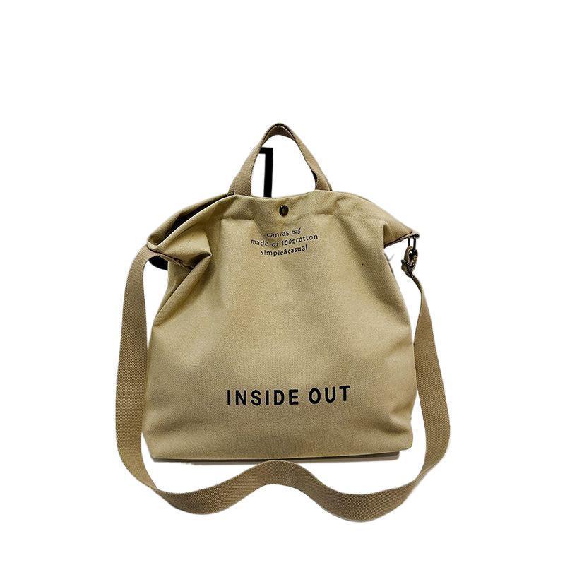 Сумка-мессенджер из холста в стиле ретро унисекс - большой вместимости для поездок на работу