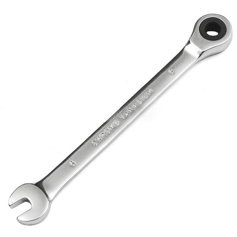 6-32 мм стальной метрический ключ с фиксированной головкой, гаечный ключ с храповым механизмом, гаечный ключ, инструменты для ручных гаек