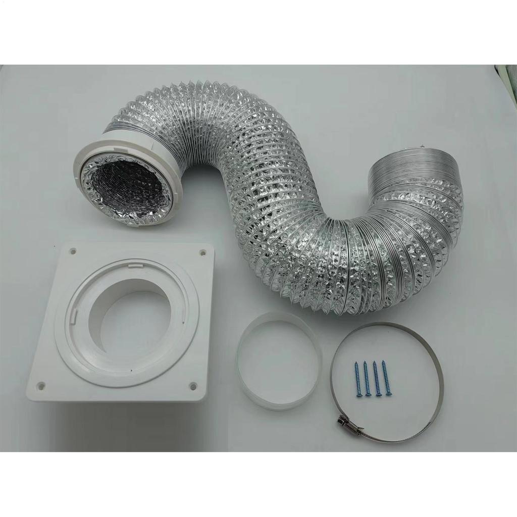 Portable Air Conditioner Window Vent Kit Adjustable Connector Seal Ring AC Exhaust Hose Universal Coupler for Cooling Ducting