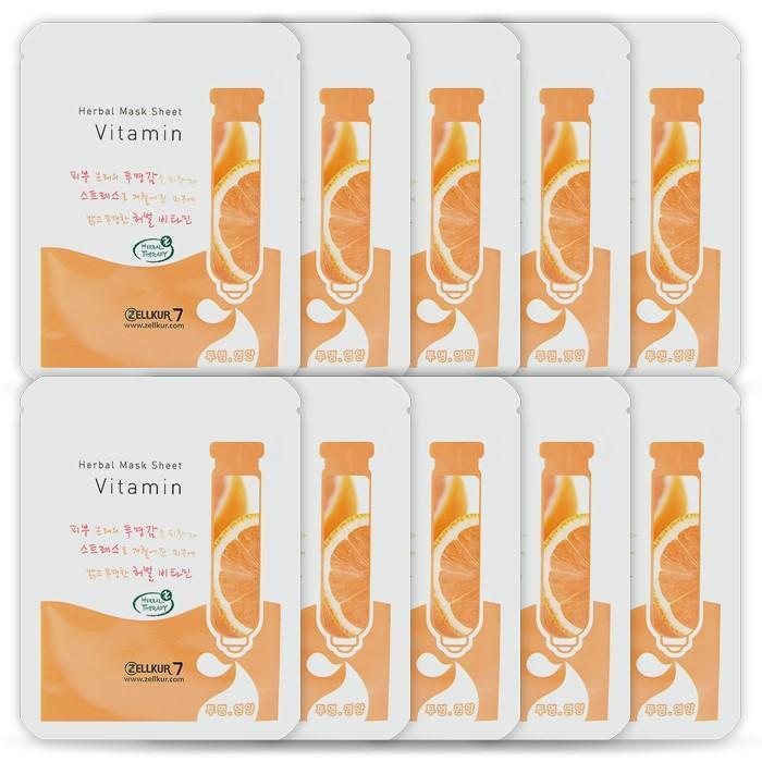 Zellkur Vitamin 10ea Mask Pack Recommendation: 1 Pack a Day (2033184)