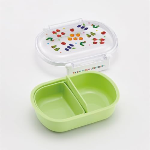 Skater Children's Lunch Box, Fluffy Packing Design, 1-Tier, 360ml, Made in Japan, Dishwasher Safe, Microwave Safe, The Very Hungry Caterpillar Fruit