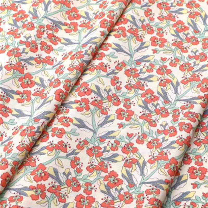 50x150CM Pastoral Floral Twill Cotton Fabric DIY Children's Wear Cloth Make Bedding Quilt Decoration Home