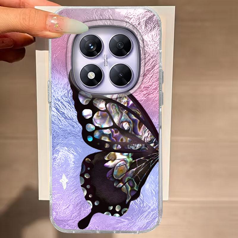 Case For Redmi Note 14 Pro Plus 13 Pro 14S 14C 13C A3 Xiaomi 14T 13T Pro 5G Phone Cover Butterfly For Redmi A5 Protective Bags