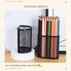 Semi-Circle/Oval Hanging Pen Holder Mesh Desk Organizer Durable Makeup Brush Container  Students