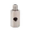 Turbo Adapter, Hydraulic Sensor Tee 1/8" NPT Turbo Feed Connector Fitting Stainless Steel Auto Parts (M12*1.5)