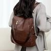 2024 Новая Мода Женский Ретро Рюкзак Большой Вместимости, Универсальная Повседневная и Простая Сумка на Одно Плечо