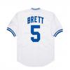 Men's Vintage-Style Stitched Baseball Jerseys 5 George Brett 16 Bo Jackson S-3XL