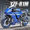 1/12 Yamaha YZF-R1M 60-я годовщина Гоночные мотоциклы Сплав Модель мотоцикла Амортизаторы Коллекция Игрушечная машинка Детский подарок