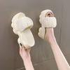 Thick-soled Slippers Women's Summer Wear High Heels 2025 New Versatile Fashion Muffin Wedge Heel Heel Heightening Fairy Wind Cool Slippers