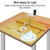 Set of 3 Router Table Insert Plate Aluminum Alloy Wood Milling Flip Board Trimming Machine