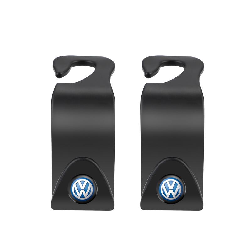 Car Sticker Hub Caps 2Pcs Car Seat Back Hooks Auto Accessories For Volkswagen VW RLine R Golf Amarok T5 ID3 Tiguan T-Cross Polo