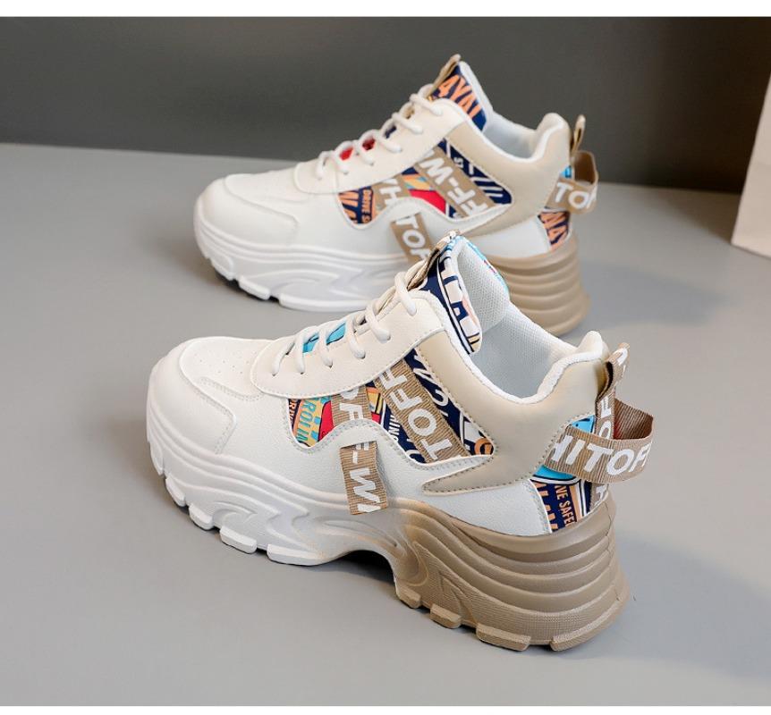 New Breathable Sneakers Women Summer Casual Sports Shoes Thick Bottom Heightening Trendy Women's Sneaker Designer Shoes