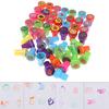 5Pcs Self-Ink Cartoon Rubber Stamps Toy Diy Scrapbook Gift Educational Toy