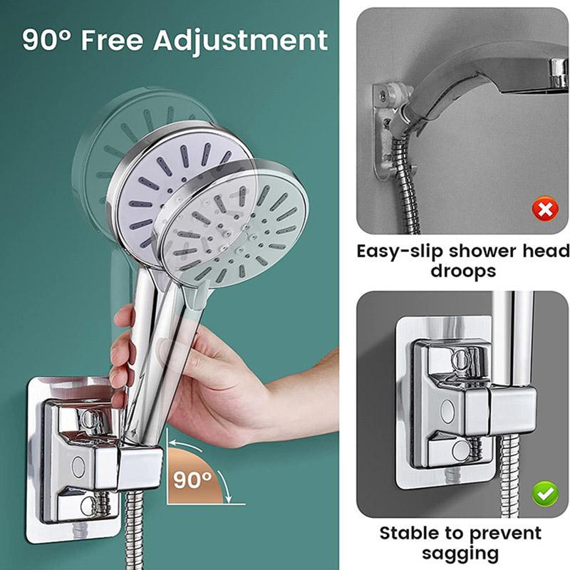 Adjustable Punch-free Shower Bracket Bathroom Shower Head Base Shower Universal Bracket Accessories