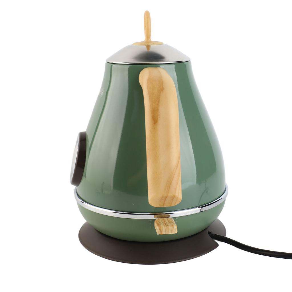 1.7L Electric Kettle Retro Wood Grain Dry Boil Protection Home Electric Kettle with Temperature