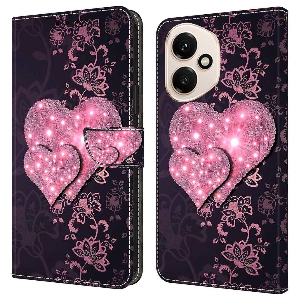 For Honor 400 5G (Глобальный) Чехол-кошелек из искусственной кожи с 3D-рисунком и подставкой