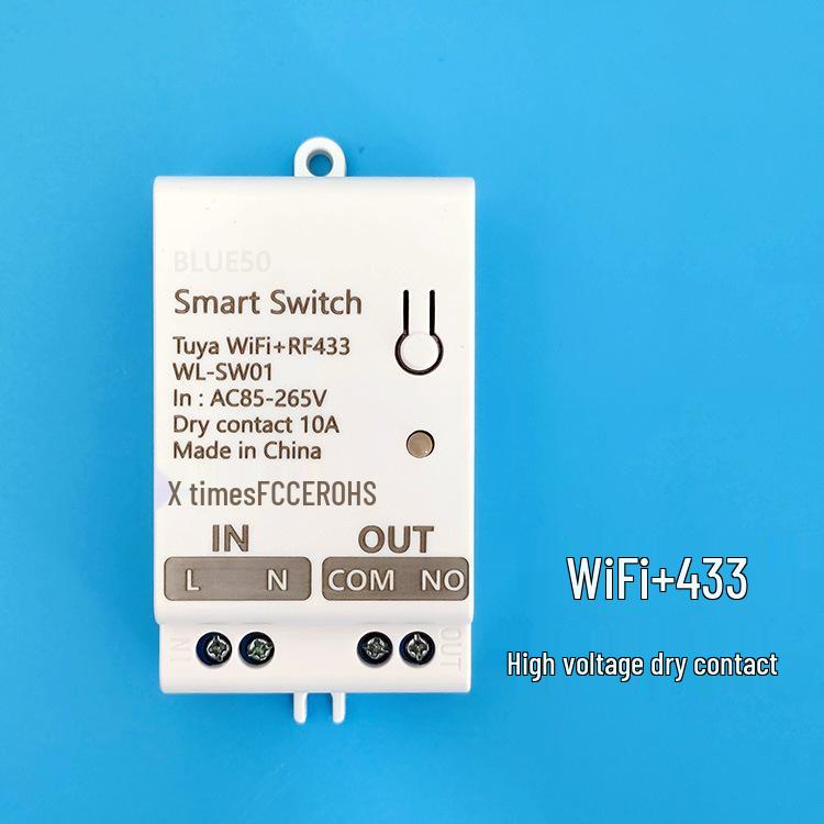 Умный коммутатор Tuya WiFi: Постоянное напряжение 12 В/24 В с WiFi и пультом дистанционного управления 433 для управления дверным замком или освещением