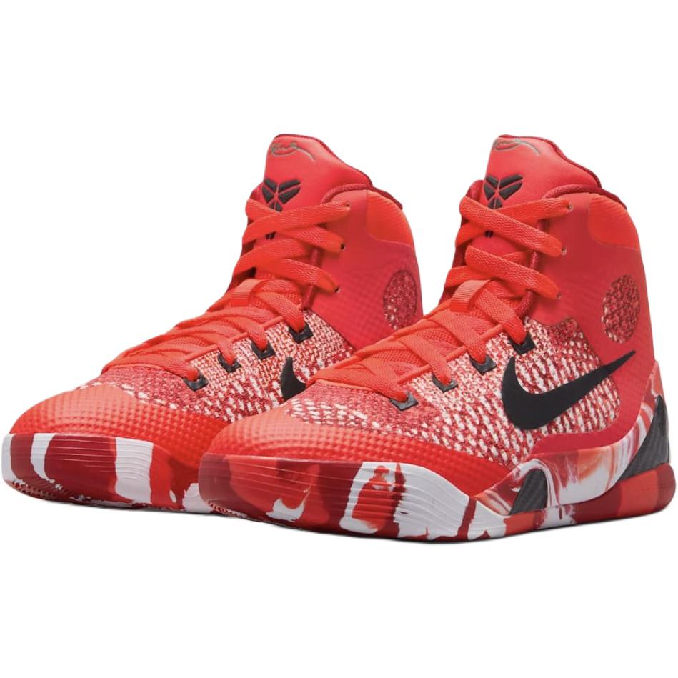 Nike Kobe 9 Elite GS Christmas 2024 Kids Sneakers Red Bright-Crimson Black HJ9446-600