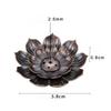 1PC Alloy Incense Burner Stick Holder Plate Buddhism Lotus Censer Bronze Nasturtium Incense Burner