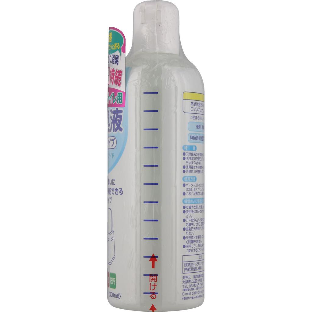 Asai Shoji Дезодорирующий раствор для переносных туалетов, прозрачный тип 400 мл Дезодорант для туалета Средства по уходу за мочевыми путями Дезодорант для туалета