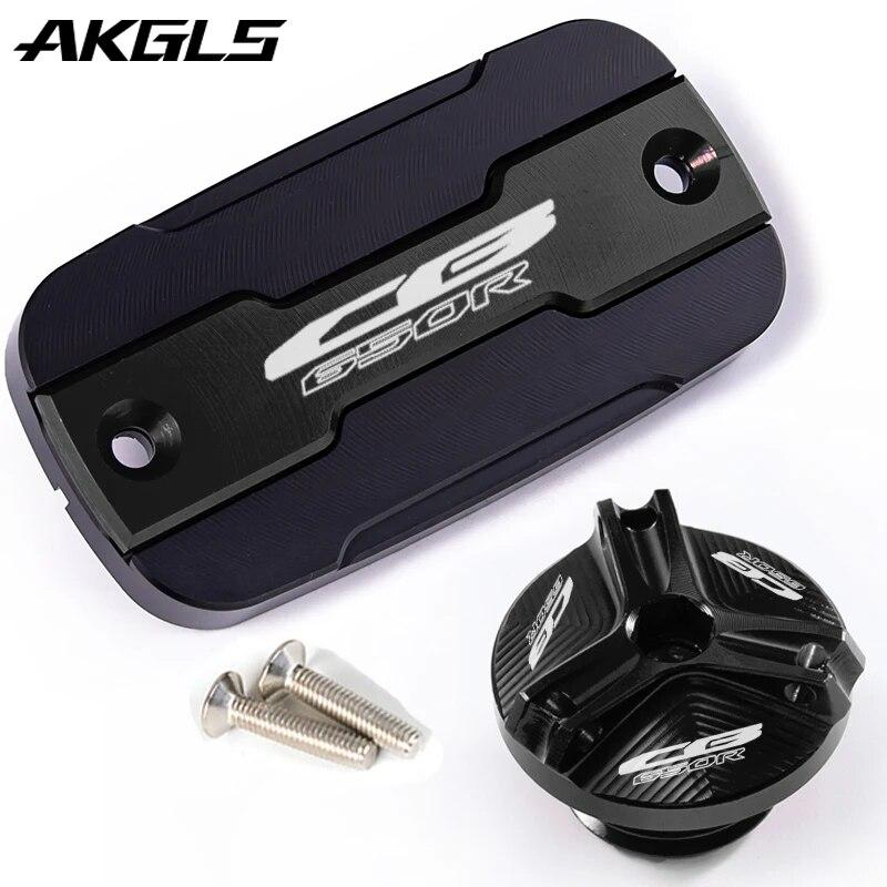 For HONDA CB650R CBR650R CBR 650R CB 650R Motorcycle Front Brake Fluid Tank Cap and Filling Port Cover Protection Accessories