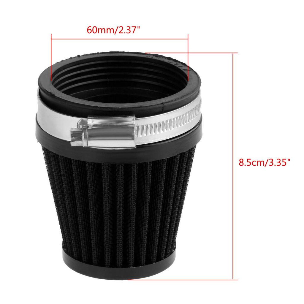 Power Filter, Air , Motorcycle Air Filter, 2.4 inches (60 mm)
