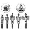 5Pcs Carbide Tip HSS Drill Bit Hole Saw Set Stainless Steel Metal Alloy 16/18.5/20/25/30mm Woodworking Tools