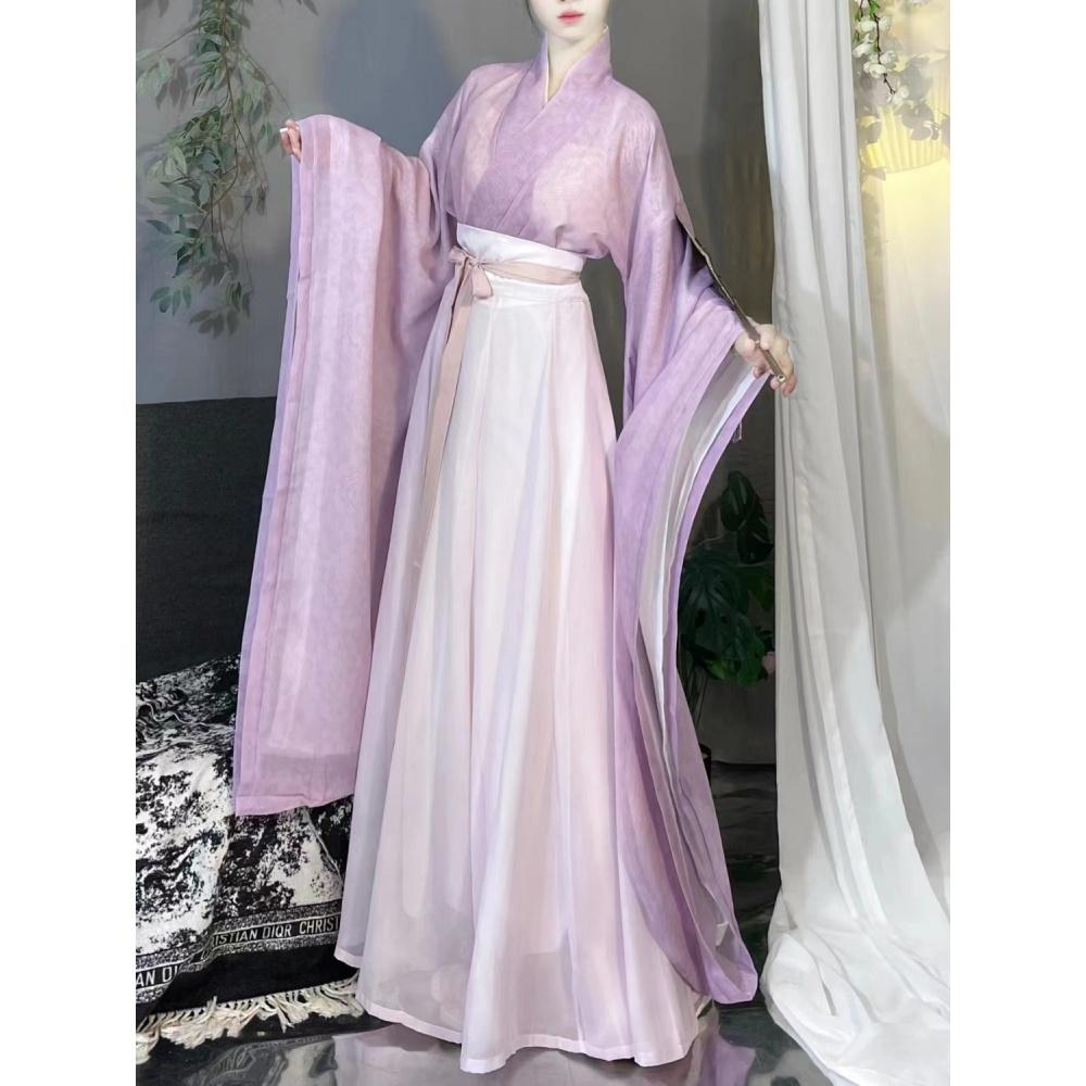 Chinese Wei And Jin Dynasties Style Hanfu Daily Fairy Suit