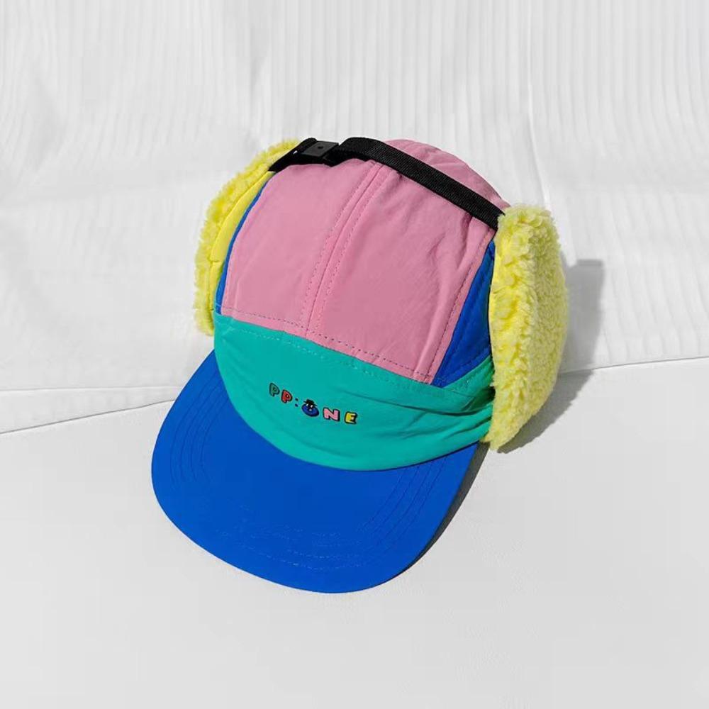 Ветрозащитная зимняя шапка-бомбер с защитой ушей, зимняя лыжная шапка, повседневная кепка с козырьком, для улицы