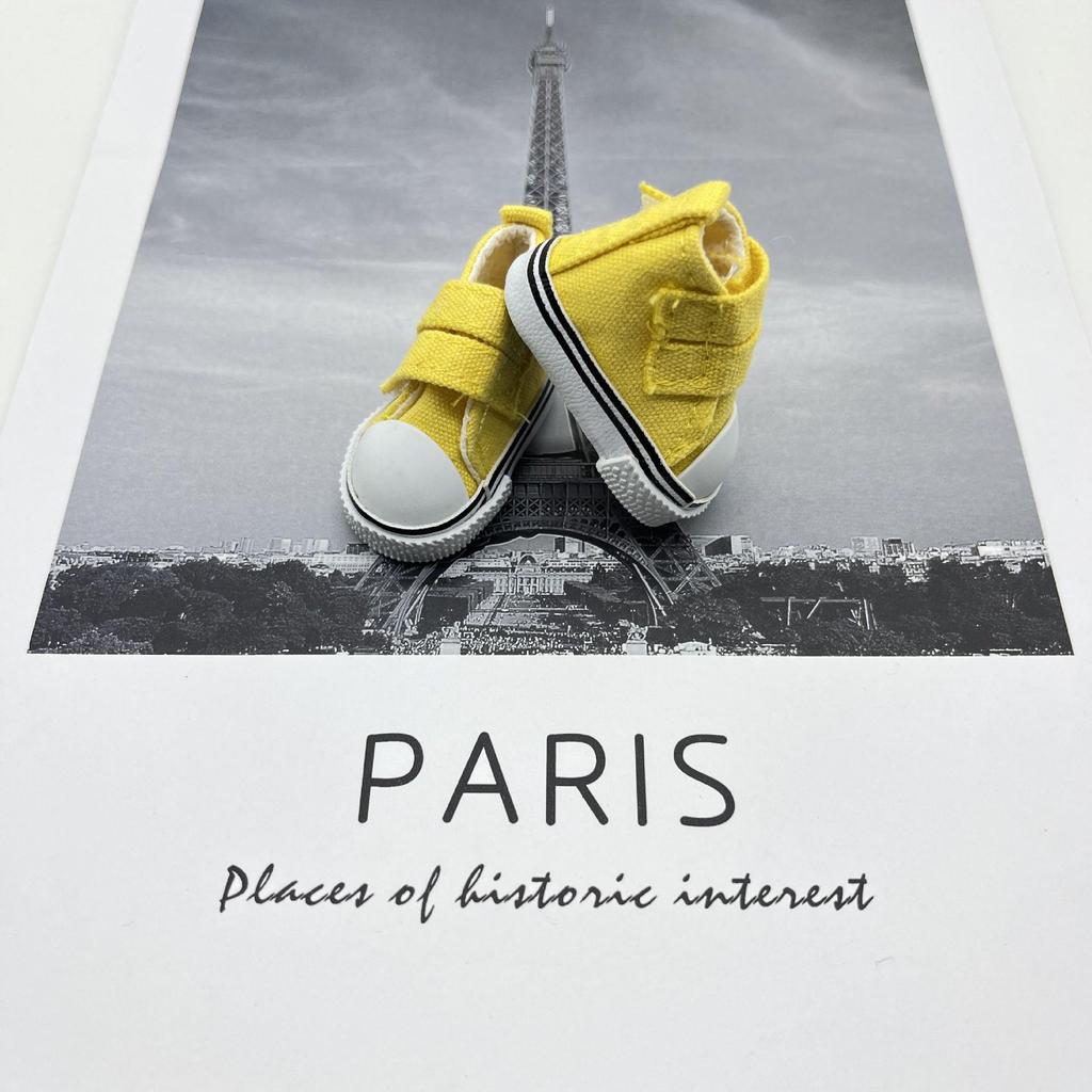 20 см BJD кукольные туфли из парусины с липучками, размер 5 см Мини для кукол SD