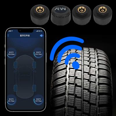 Система контроля давления в шинах Android/IOS Внешний Bluetooth 5.0 TPMS Мобильное приложение Дисплей Датчики давления в шинах автомобиля Автоаксессуары