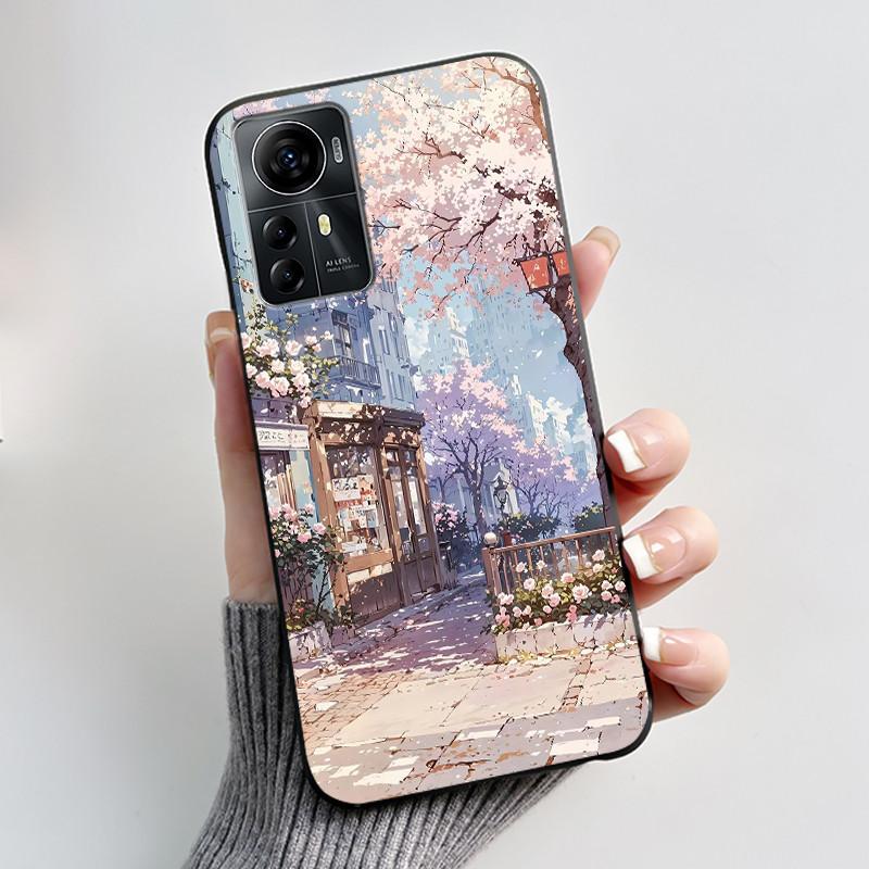 Чехол для ZTE Blade A72s A7050/V41 Умный чехол Роскошный Дракон Милый Крутой Мальчики Девочки Черный Матовый Мягкий ТПУ Силиконовый Чехол Задняя Крышка