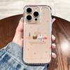 Чехол для мобильного телефона Apple 16promax для IPhone15 Милый Ins Продвинутый Мультяшный Прозрачный Всесторонний Космический Чехол