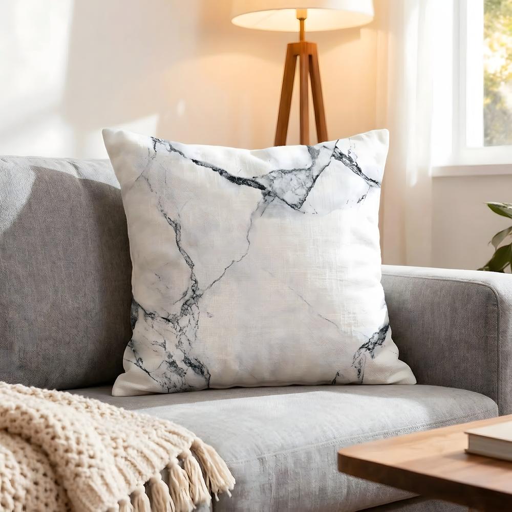 Pattern Simple white marble Cushion Cover Pcs Decorative Covers Soft Cushion Case for Sofa Couch Decor x x Pillowcases
