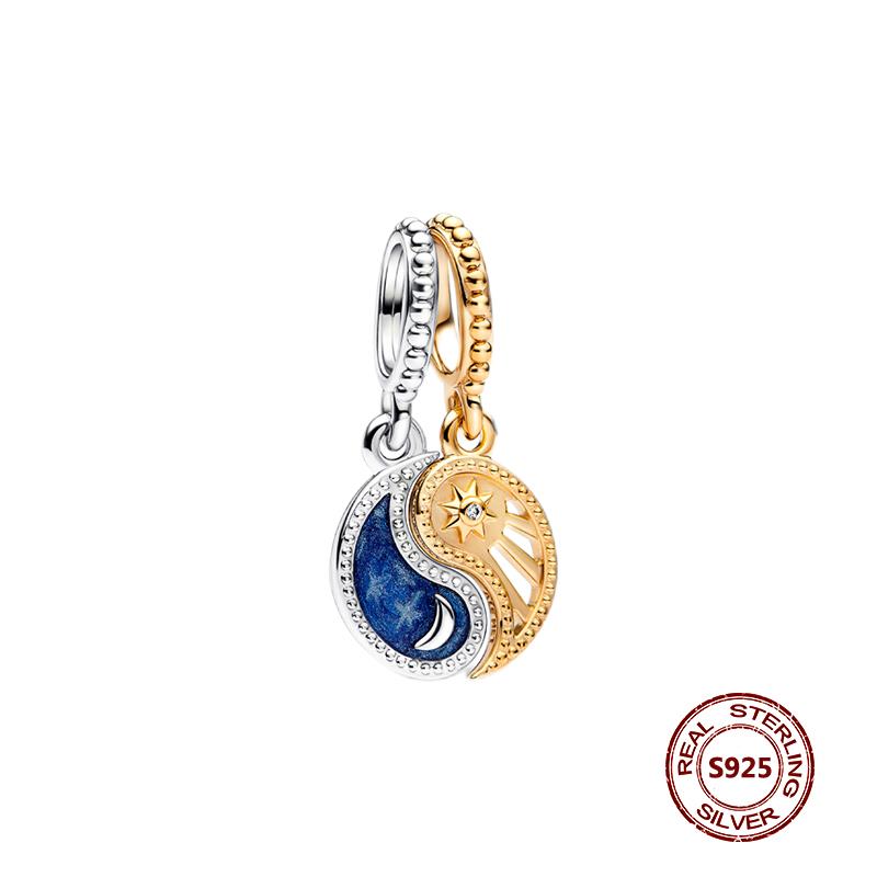 Подвески-хамелеоны, подходят модные оригинальные браслеты, серебро 925 пробы, циркон, осьминог, черепаха, бусина, бабочка, светлячок, подвеска, DIY изготовление ювелирных изделий