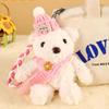 PP Cotton Stuffed Bear Pendant Scarf Bag Decoration Bib Bear Plush Key Chain  Children
