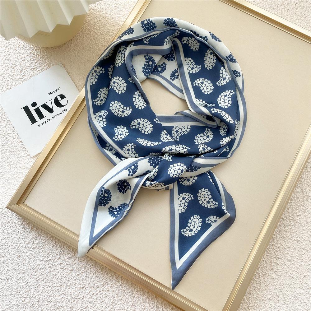 New Scarves Silk Scarves Women'S Spring And Autumn Season Long Decorative Professional Scarves Summer Thin Styles Paired With Shirts Stylish